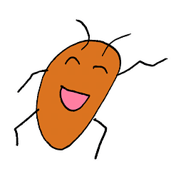 Pretty Cockroach Stickers