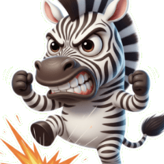 辞めたい怒りの社畜シマウマ