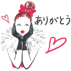 Mode Fashion Girl Line Stickers Line Store