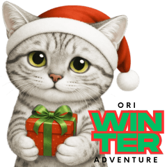 ORI銀白豹貓一起冬日探險歡樂新年