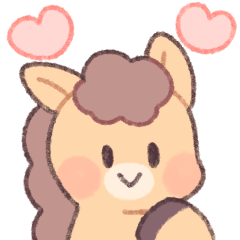 かわいいお馬さん（茶色）