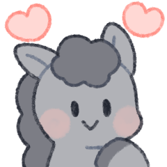 かわいいお馬さん（黒）