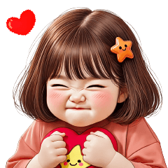 Chubby Girl Funny face184 No Text