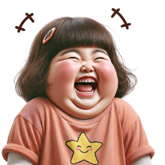 Chubby Girl Funny face184 EN