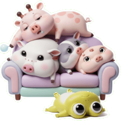 Power Depleted Animal Family on the