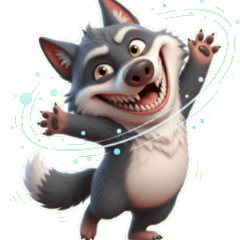 This is the Naughty Big Bad Wolfs Wi