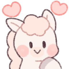 かわいいお馬さん（白）