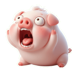 ピンクの豚の嘆きもう許して！