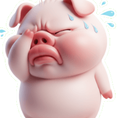 หมูชมพูปากจู๋ พูดว่าอะไรนะ?