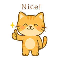 Cute Ginger Cat Cheer Stickers