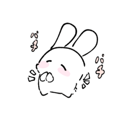 single cute rabbit