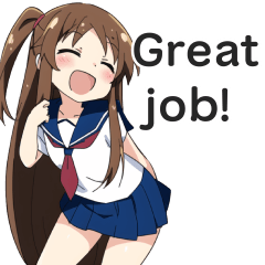 High School Girl Daily Chat Stickers 5