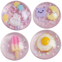 文字なし！キラキラぷっくりシール