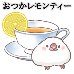 もち文鳥★冬のダジャレ