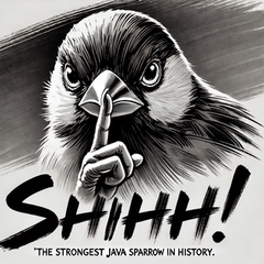 最強文鳥・墨（SUMI）