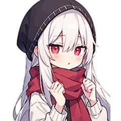 Girls wearing scarves 2