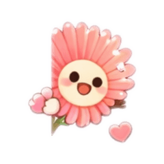 可愛非洲菊貼圖