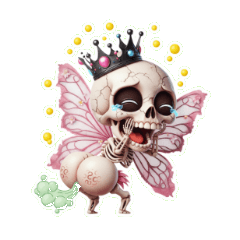 Crânio Bobo e Fofo Mostra o Visualizad