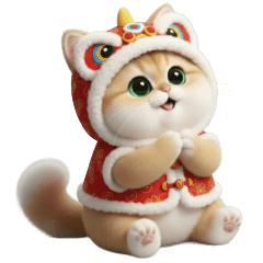 Dong Dong Long Qiang! Lion Cat