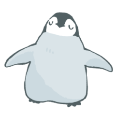 【敬語】子ペンギンのスタンプ