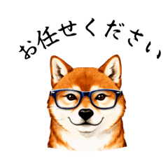 柴犬のきちんと使えるスタンプ