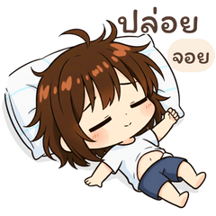 Lazy Big Head Girl Sleepy Everyday