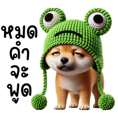 น้องหมาชิบะน่ารัก หมวกกบ