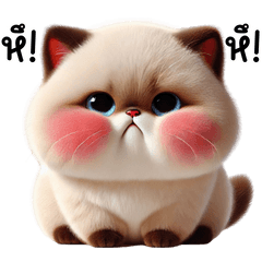 Siamese cats are very cute.