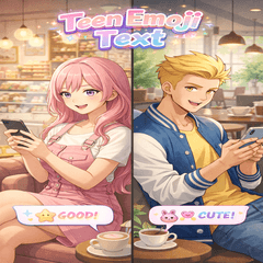 Teen Emoji Text