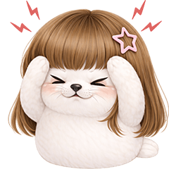 Seal Light Brown Wig (No Text)