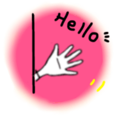 simple.sticker hand type