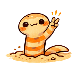 Cute Garden Eel Daily Stickers