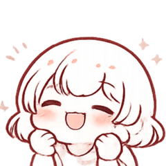 Gentle Everyday Mochi-Fuwa Stickers #2