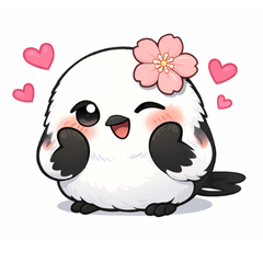 Fluffy Shima Enaga Everyday Stickers