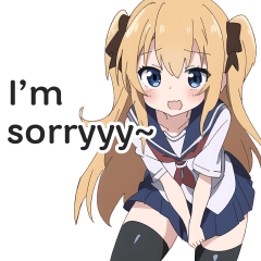 High School Girl Daily Chat Stickers 8