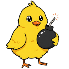 超現實小雞貼圖