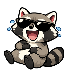 선글라스 라쿤 @SFW