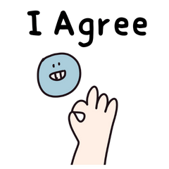 Hand doodle stickers