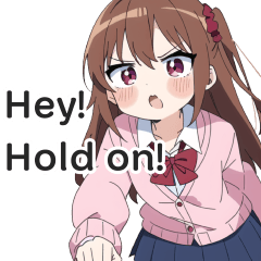 High School Girl Daily Chat Stickers 7