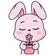 cutie pinku bunny (no text) #2