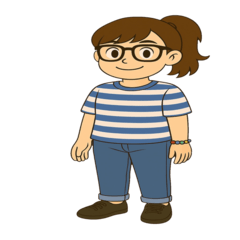 可愛馬尾女孩日常貼圖