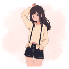 Cute Everyday Girl Stickers Use