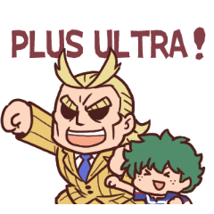 ちっちゃいヒロアカスタンプ