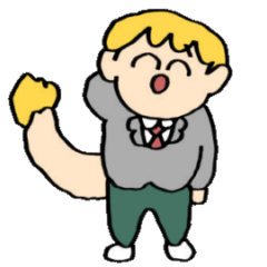 尾白くんの動くスタンプ