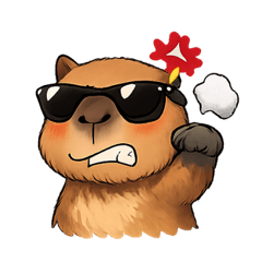 คาปิบาร่าใส่แว่นชิลๆ @SFW