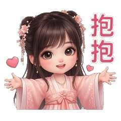 甜美的古風女孩撒嬌日常