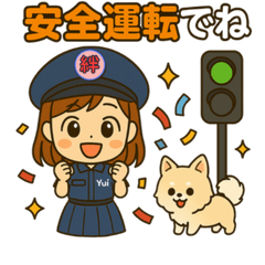 Traffic Safety! Yui-chan Stickers Vol.3