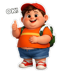 可愛小胖男孩的日常生活