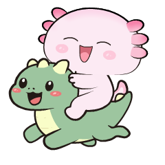 Funny Axolotl : Animated Stickers