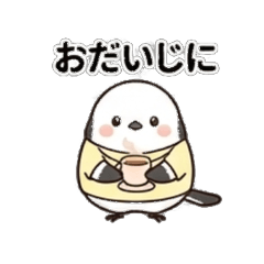 介護ヘルパーシマエナガの丁寧スタンプ